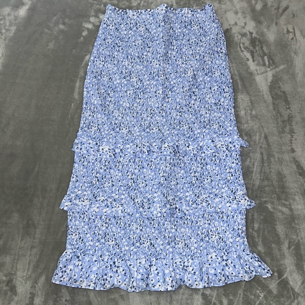Abercrombie & fitch smocked midi floral skirt - Picture 4 of 9